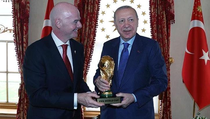 Cumhurbaşkanı Erdoğan, FIFA Başkanı Gianni Infantino'yu kabul etti