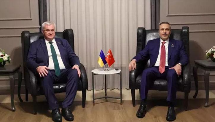 Dışişleri Bakanı Hakan Fidan, Ukrayna Dışişleri Bakanı Sybiha ile görüştü