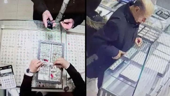 Saniyeler içinde çaldı! Değeri 50 bin lira