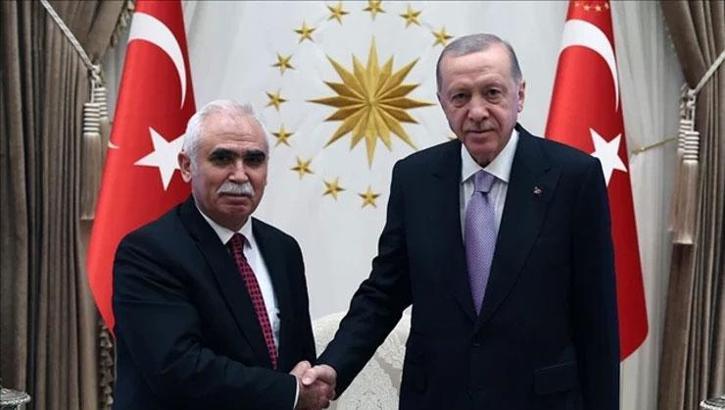 Cumhurbaşkanı Erdoğan, AYM Başkanı Özkaya'yı kabul etti