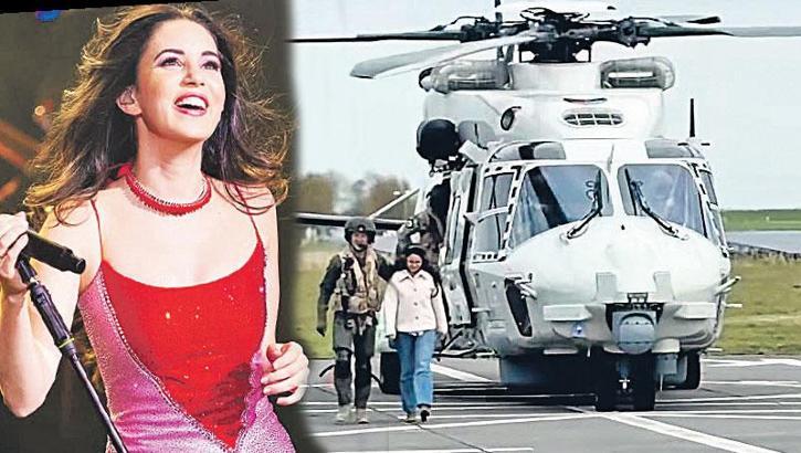 Askeri helikopterle konsere! 'Benim için büyük bir onur'