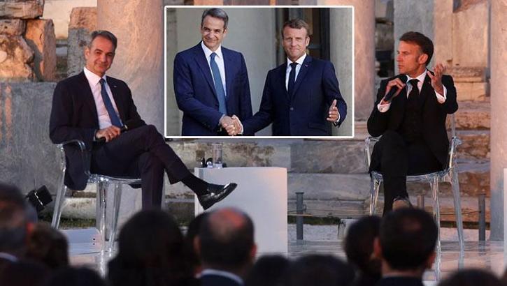 Yunan basını Macron’un açıklamalarını Türkiye’ye çevirdi: 'Savaş çıkarsa yardım edeceğiz'