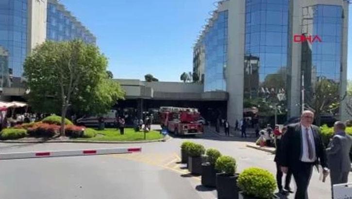 Beşiktaş'ta 20 katlı otelde yangın paniği