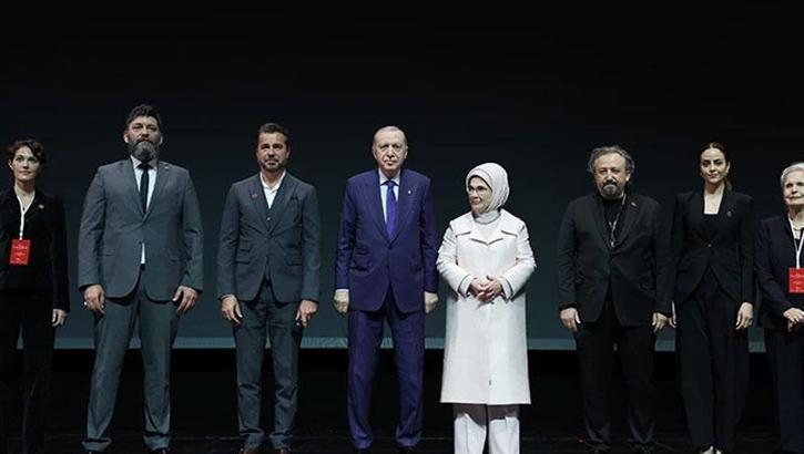 Cumhurbaşkanı Erdoğan ‘Bir Adam Yaratmak’ filminin galasına katıldı