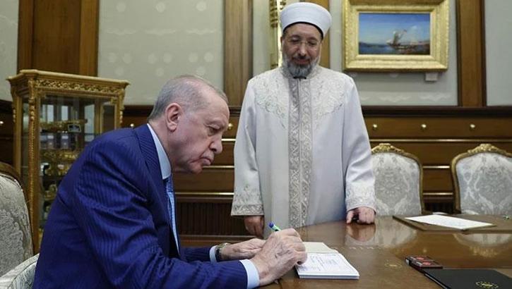 Cumhurbaşkanı Erdoğan, Türkiye Diyanet Vakfına kurban bağışında bulundu