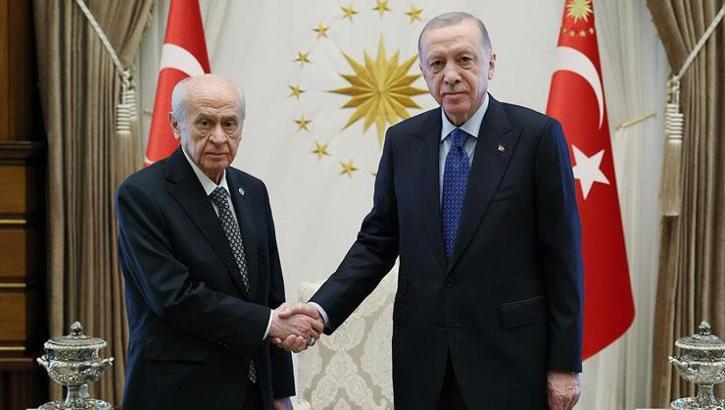 Cumhurbaşkanı Erdoğan ile MHP lideri Bahçeli görüşmesi sona erdi