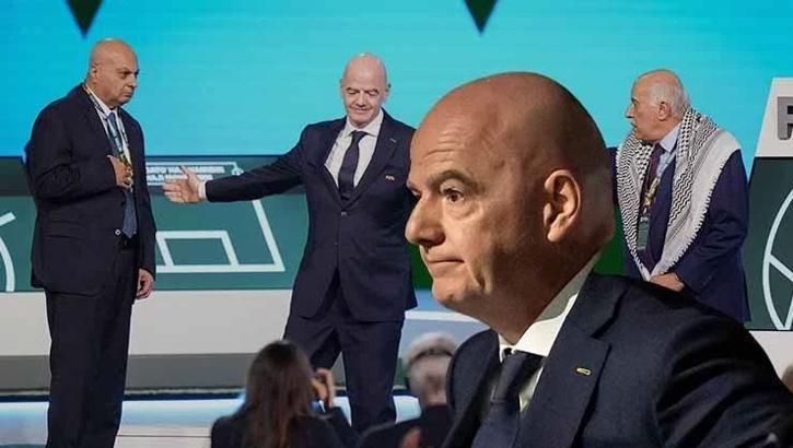 FIFA Kongresi’nde tarihi rest! ‘Biz acı çekiyoruz, bu adamın elini sıkmam’