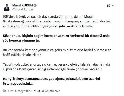 Bakan Kurum’dan Murat Gülibrahimoğlu açıklaması