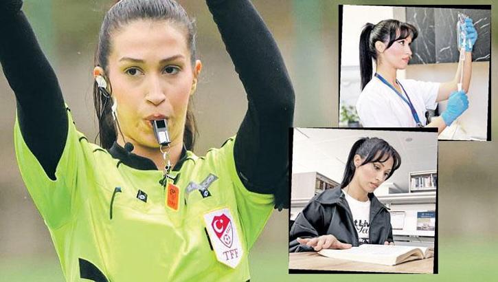 Sahalarda hakem fakültede öğrenci hastanede hemşire