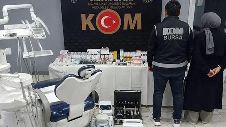 Bursa'da sahte diş hekimi skandalı! Karı koca baskınla gözaltına alındı