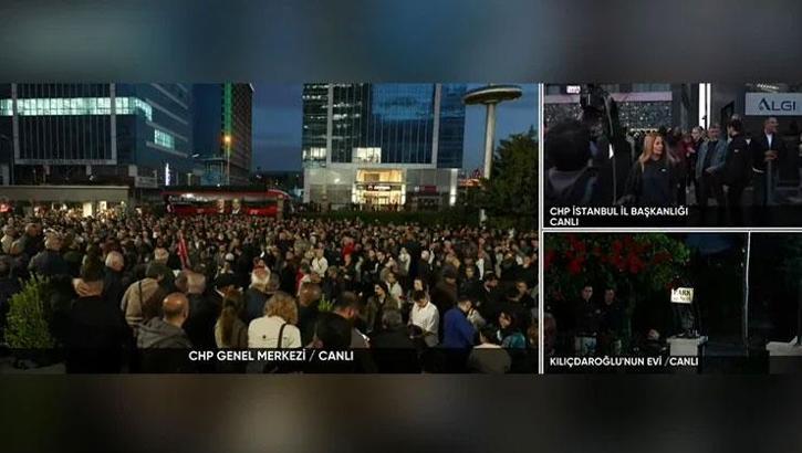 CHP Genel Merkezi ve İstanbul İl Başkanlığı önünde kalabalık toplandı