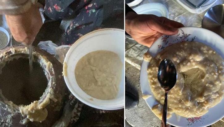 Ağrı'da uygulanan asırlık bayram geleneği! Kazan kazan kaynatıldı, ateş sabaha kadar yandı