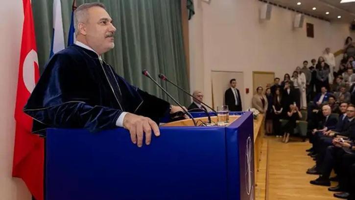 Dışişleri Bakanı Hakan Fidan’a Moskova Devlet Uluslararası İlişkiler Enstitüsünden 'fahri doktora' ünvanı