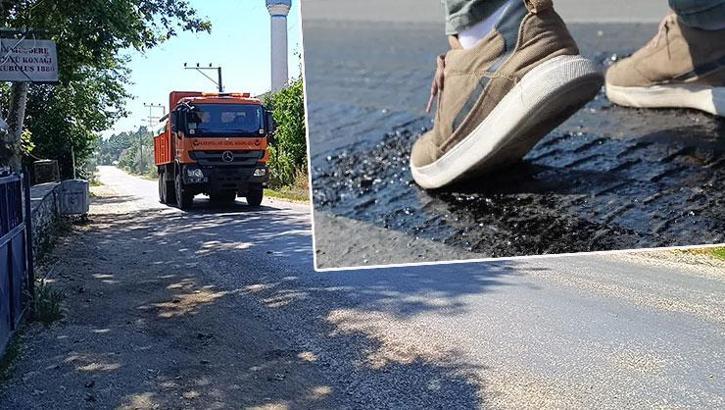 Kavurucu sıcak asfaltı eritti! İki ilde kara yollarında alarm
