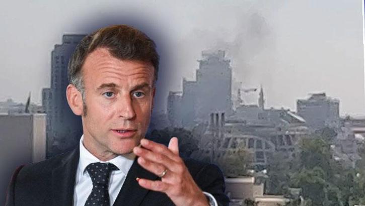 Suriye'nin başkenti Şam'da patlama! Macron'un kaldığı otelin yakınında alarm