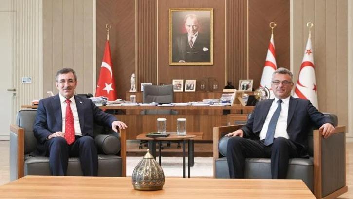 Cumhurbaşkanı Yardımcısı Yılmaz, KKTC Cumhurbaşkanı Erhürman ile görüştü