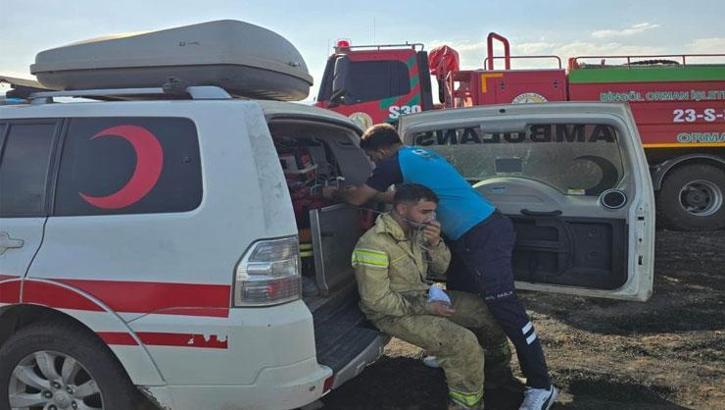 Yangına müdahale eden 4 personel dumandan etkilendi