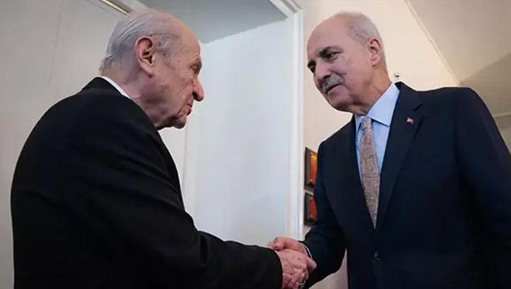TBMM Başkanı Kurtulmuş'tan MHP lideri Bahçeli'ye ziyaret