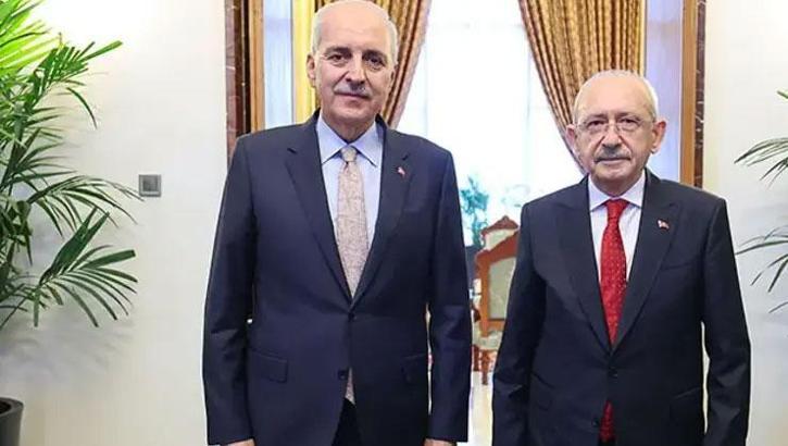 TBMM Başkanı Kurtulmuş, CHP Genel Başkanı Kılıçdaroğlu ile görüştü
