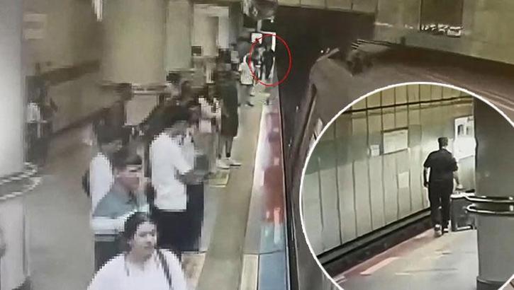 Şişli'de görme engelli genç metro raylarına düştü