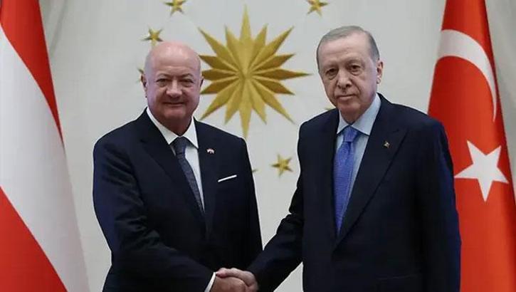 Avusturya Başbakanı Ankara'da! Cumhurbaşkanı Erdoğan Stocker'ı kabul etti