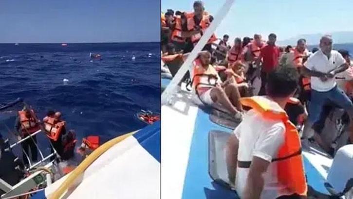 KKTC açıklarında yolcu gemisi battı! '8 kişi hayatını kaybetti, 18kişiye ulaşamadık'