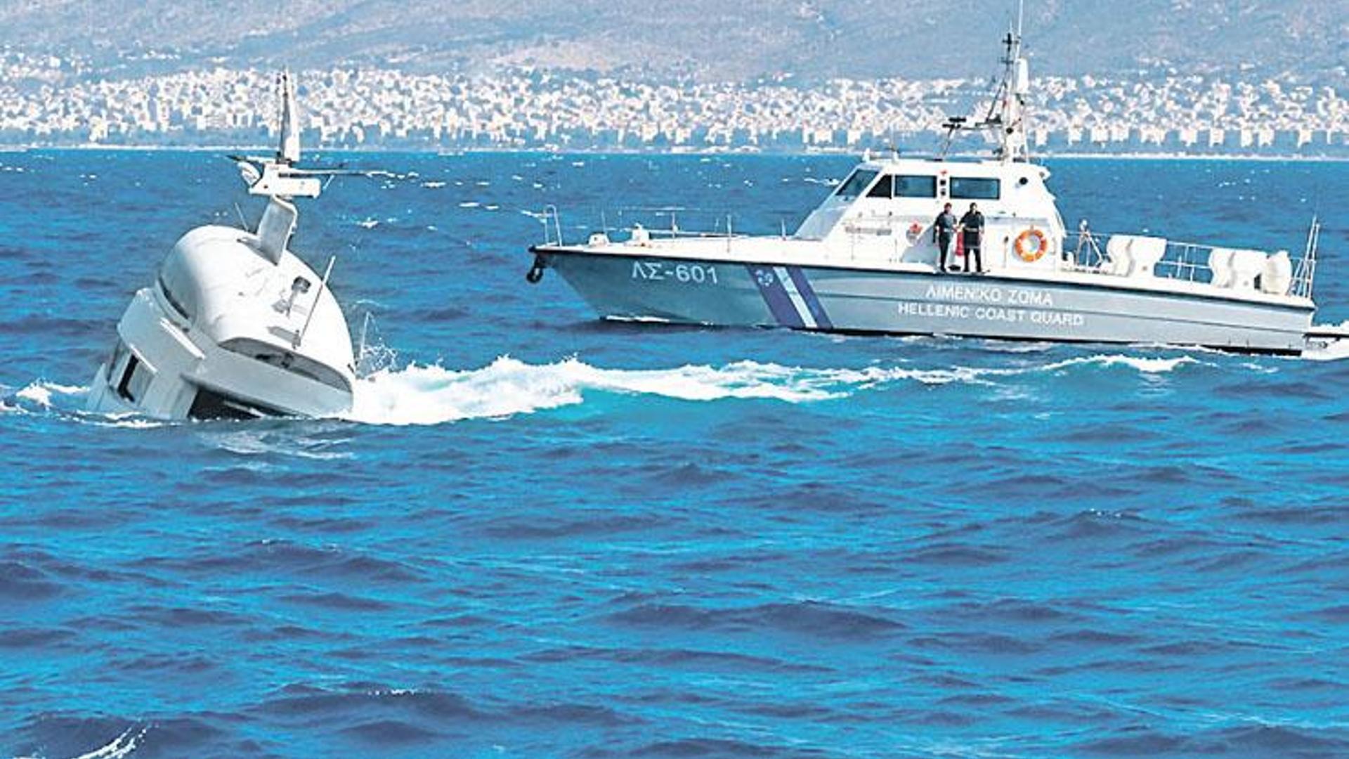 Greece When the Vessel Began Taking on Water and Sank, Leaving 10 People to Be Rescued by a Passing Superyacht