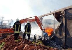 Tekstil fabrikasında yangın