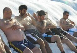 Aydın Aydın Kar banyosu yaptı