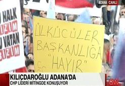 Kemal Kılıçdaroğlu Adana'da "Türkiye'yi Böldürtmeyeceğiz" mitinginde konuştu