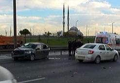 TEM'de zincirleme kaza: 4 polis yaralı