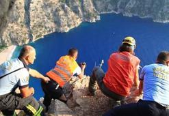 Fethiye'de 7 aylık hamile kadın kayalıklardan düşerek öldü