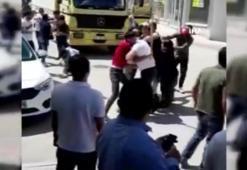 Taşlı sopalı beşik kertmesi kavgası kamerada