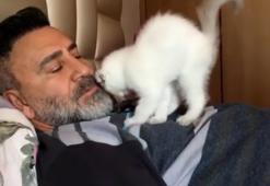 İzzet Yıldızhan, yavru kedi sahiplendi