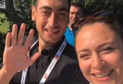 Ceyda Düvenci'nin desteklediği otizmli sporcu Can Demirci yarışa katıldı