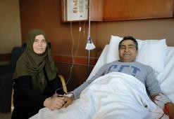 Eşinin hayatını kurtarmak için inanılmaz bir fedakarlık yaptı