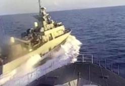 Yunan hücumbotunun tacizi görüntülendi