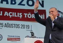 Cumhurbaşkanı Erdoğan'dan Trabzon'da önemli açıklamalar