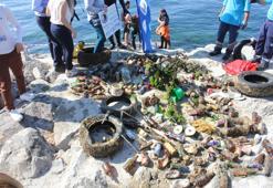 Dalgıçlar Marmara Denizi'ni temizledi, çıkanlar hayrete düşürdü