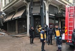 Beyoğlu'nda tadilattaki bina çöktü