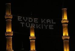 170 ampulle hazırlandı, yatsı vakti okunan ezanla birlikte yakıldı