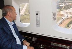 Erdoğan hastaneleri havadan inceledi