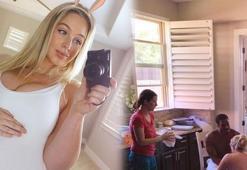 Iskra Lawrence suda doğum yaptığı anları paylaştı