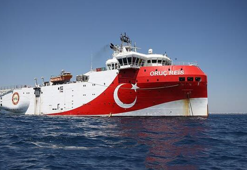 Oruç Reis Doğu Akdeniz'de testlere başladı