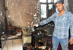 Evi küle döndü, 5 çocuğu ile ortada kaldı