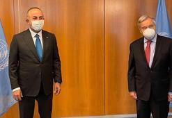 Bakan Çavuşoğlu, BM Genel Sekreteri Antonio Guterres ile görüştü