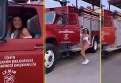 İzmir'de itfaiye merkezinde şok olay! 3 kadının görüntüsü gündem oldu