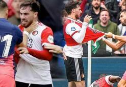 Orkun Kökçü çok sinirlendi! Feyenoord - Atletico Madrid maçında saha karıştı