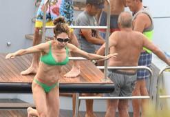 Robbie Williams ve Türk asıllı eşi Ayda Field, 3 tekne ile tatile çıktı