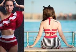 Kumsallarda şeritli bikini modasını kaçırmayın